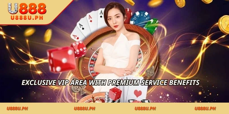 Exclusive VIP area with premium service benefits