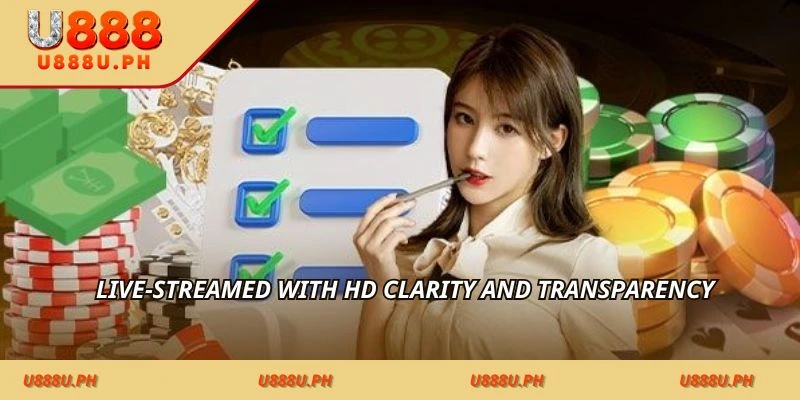 Live-streamed with HD clarity and transparency