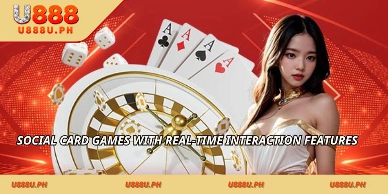Social card games with real-time interaction features