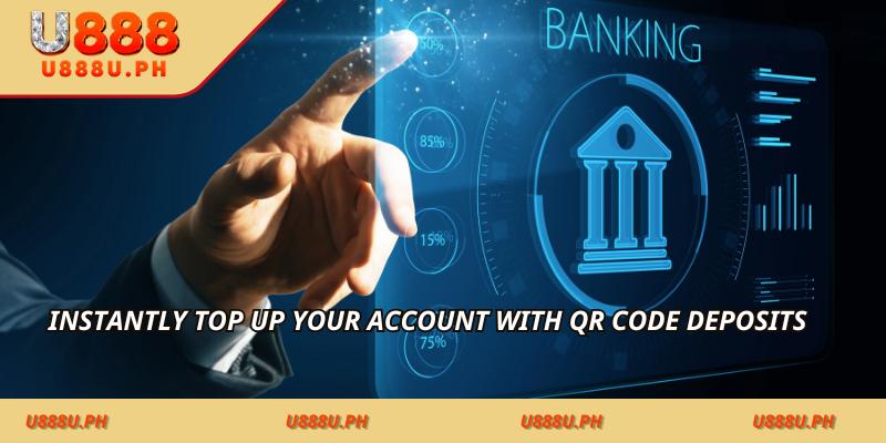 Instantly top up your account with QR code deposits